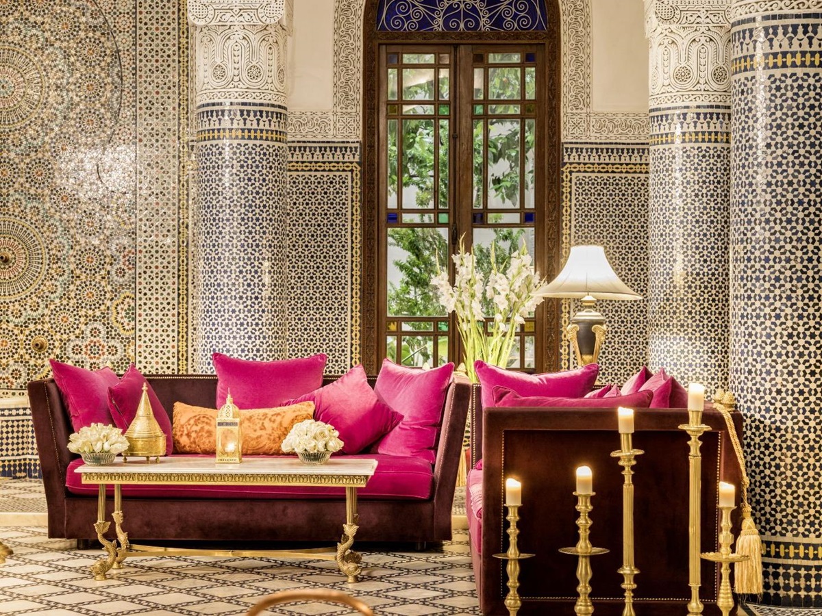 Terrace lounge at Riad Fes