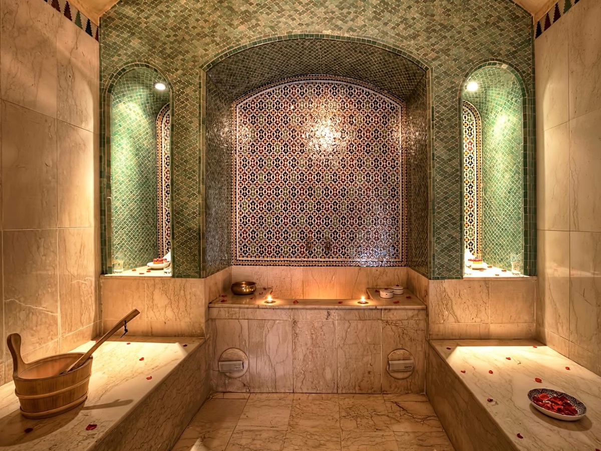 The hammam at Riad Kniza