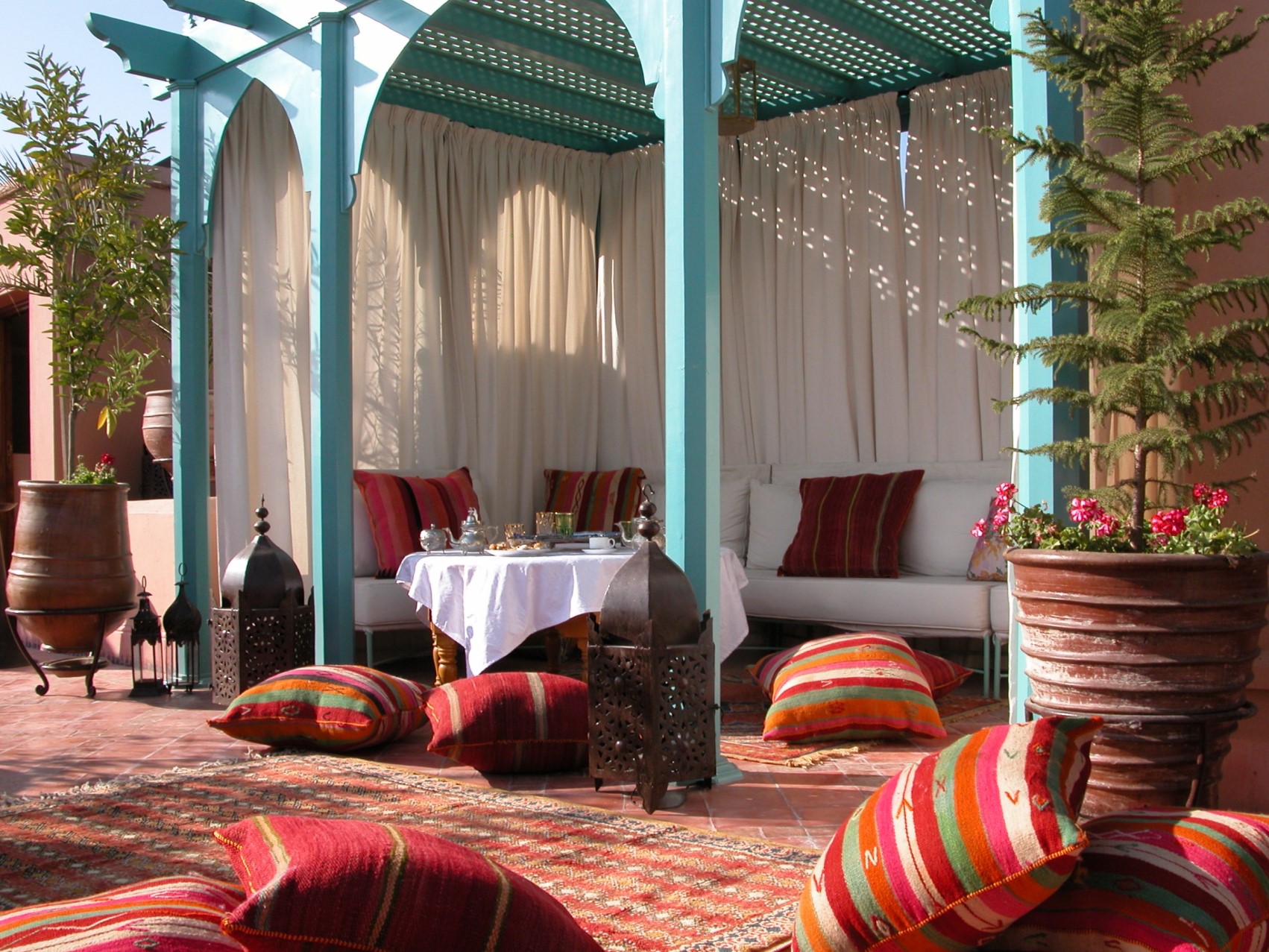 The terrace at Riad Kniza