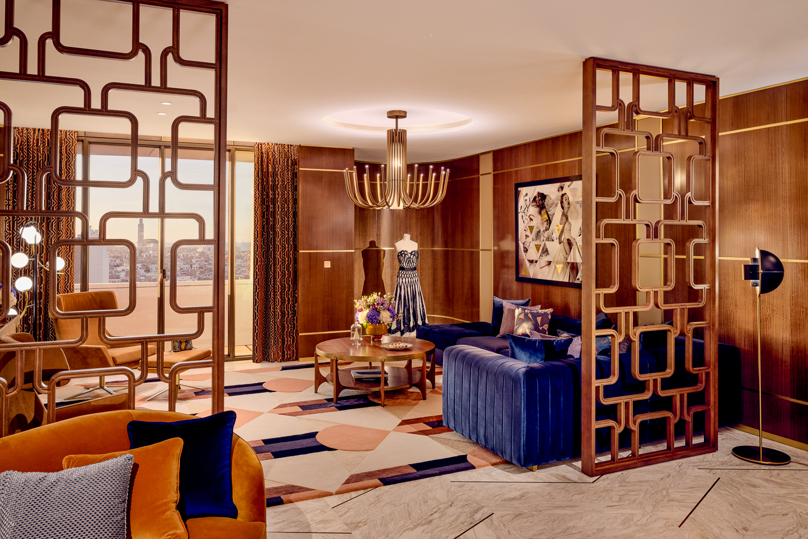 A fashioned-themed guest apartment at the Royal Mansour Casablanca