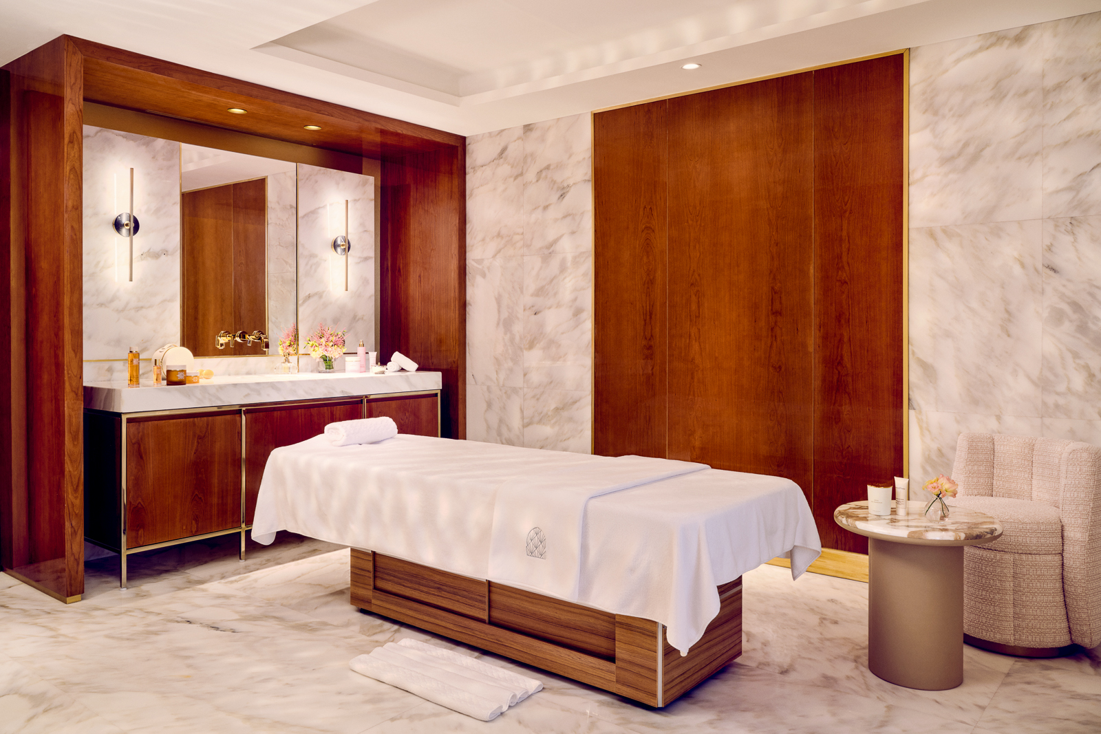 A spa treatment room at the Royal Mansour Casablanca