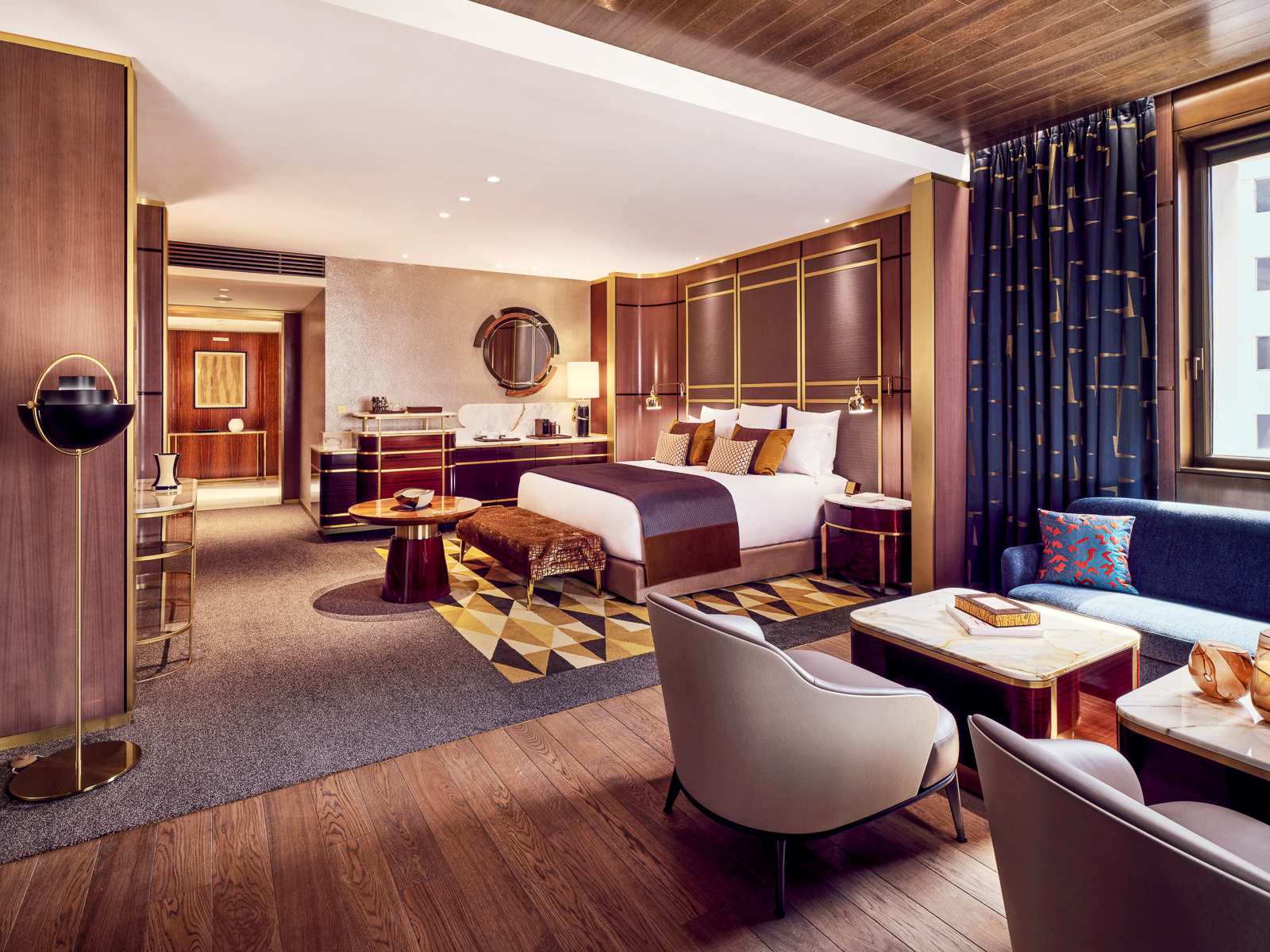 A guest suite at the Royal Mansour Casablanca