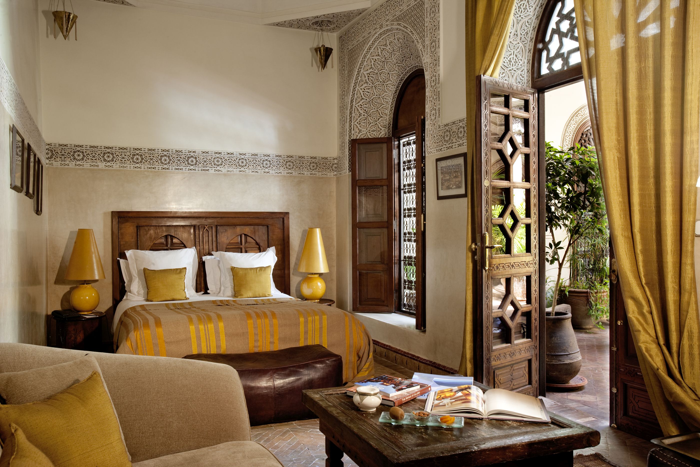 A Delux Double Room at Villa des Orangers