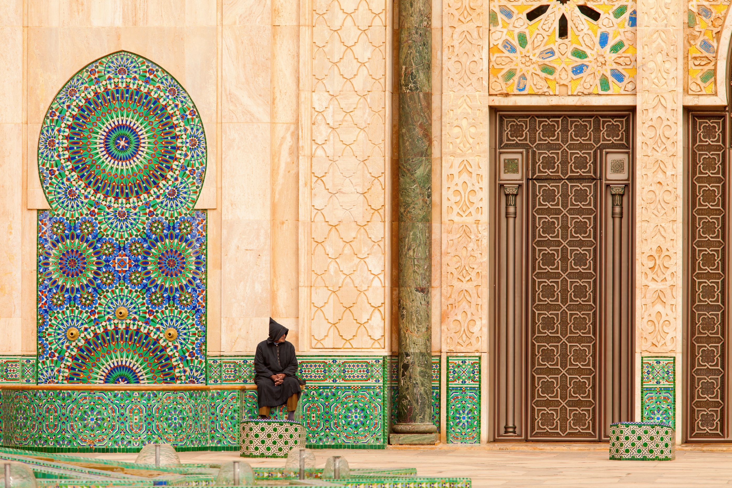 Architecture of Casablanca in Morocco