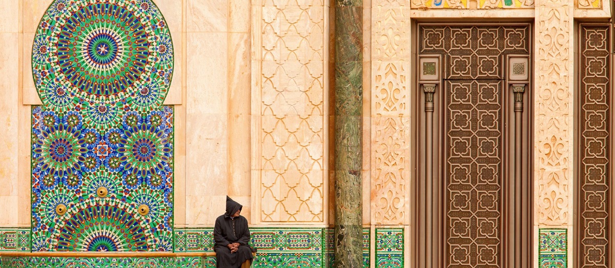 Architecture of Casablanca in Morocco