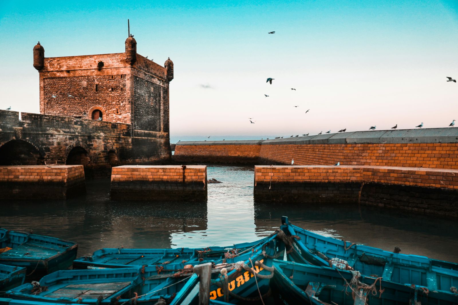 Essaouira port and fishing boats, Morocco