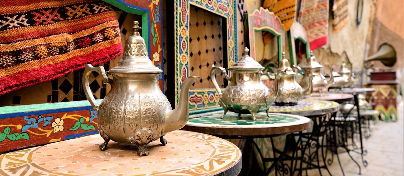 Medina teapots in Morocco