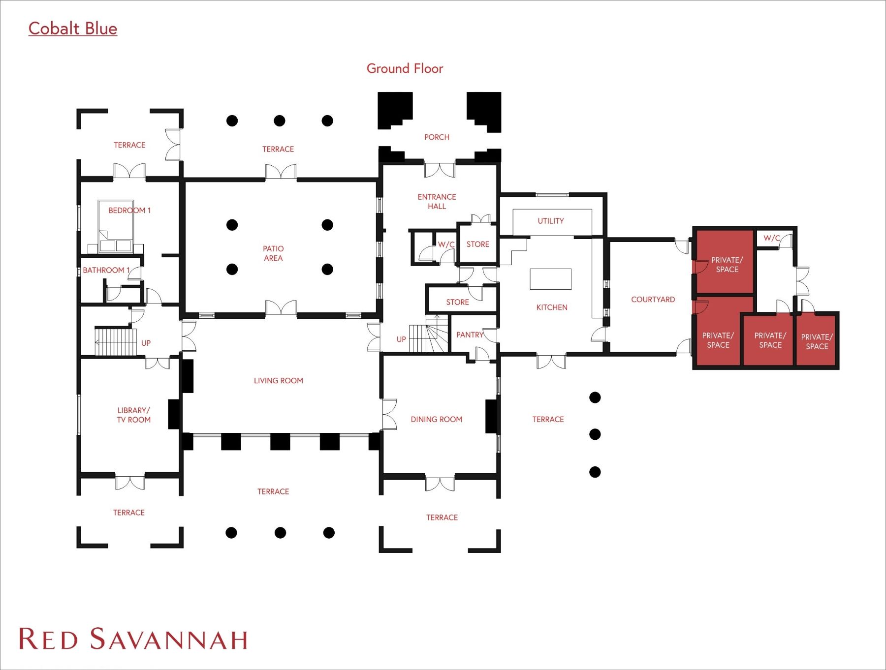 Cobalt Blue ground floor floor plan