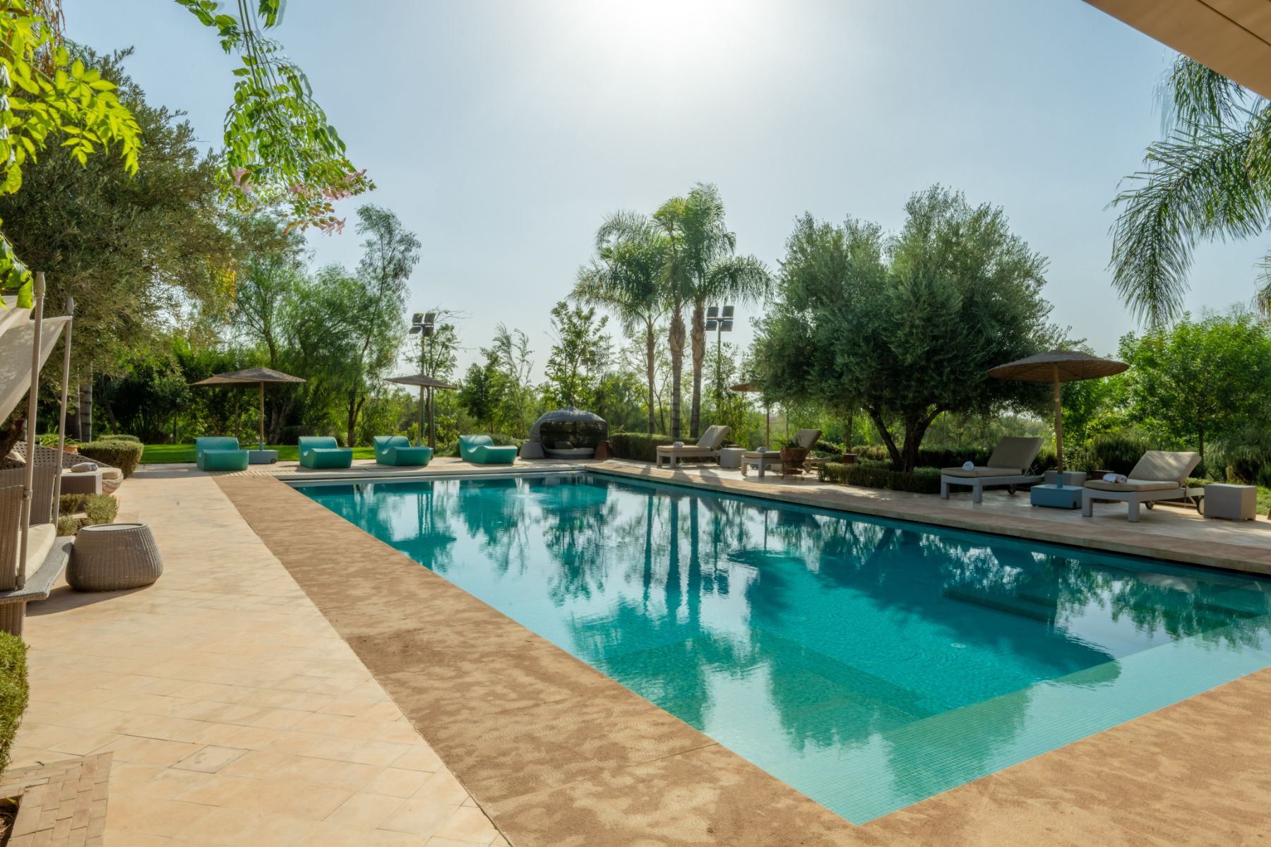 Swimming Pool at Cobalt Blue in Morocco 