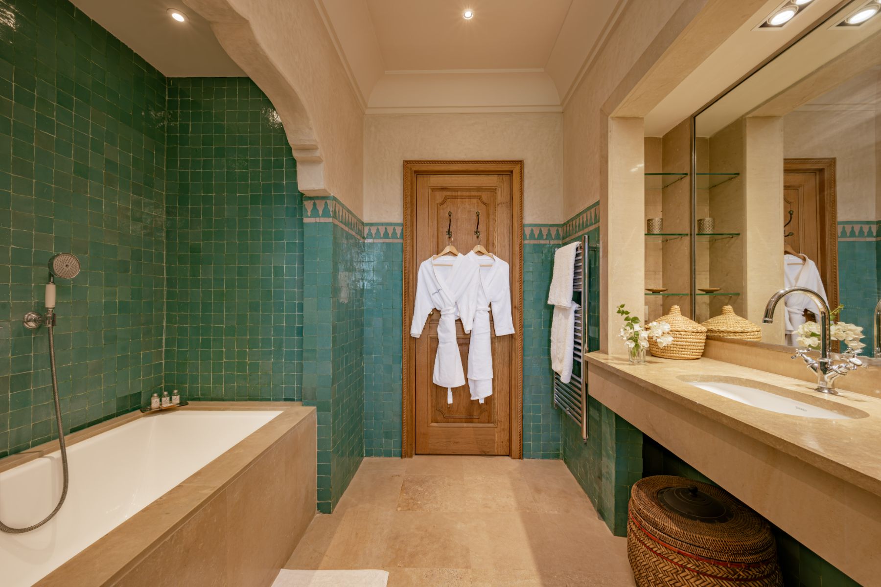 Bathroom One at Cobalt Blue in Morocco 