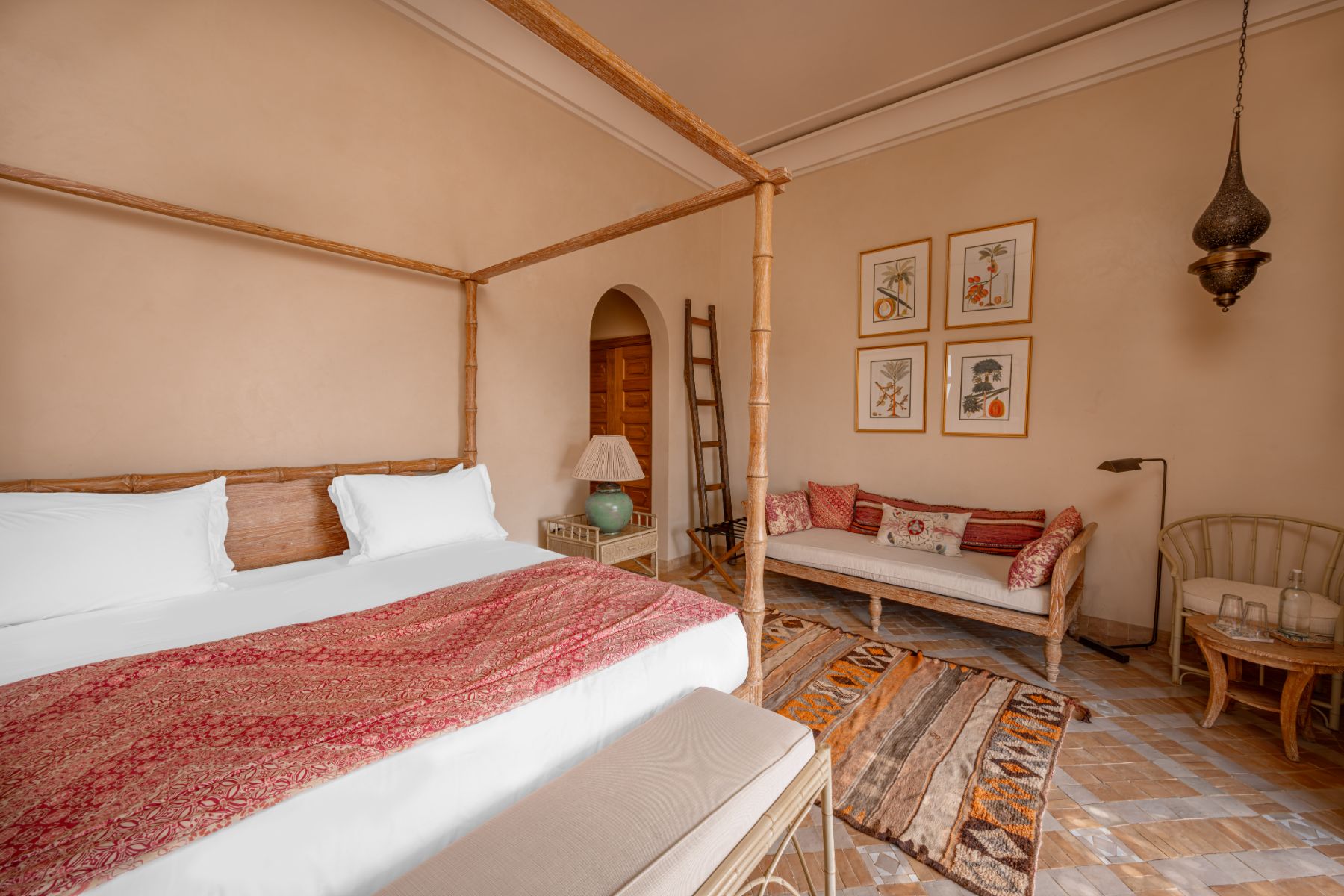Bedroom Four at Cobalt Blue in Morocco 