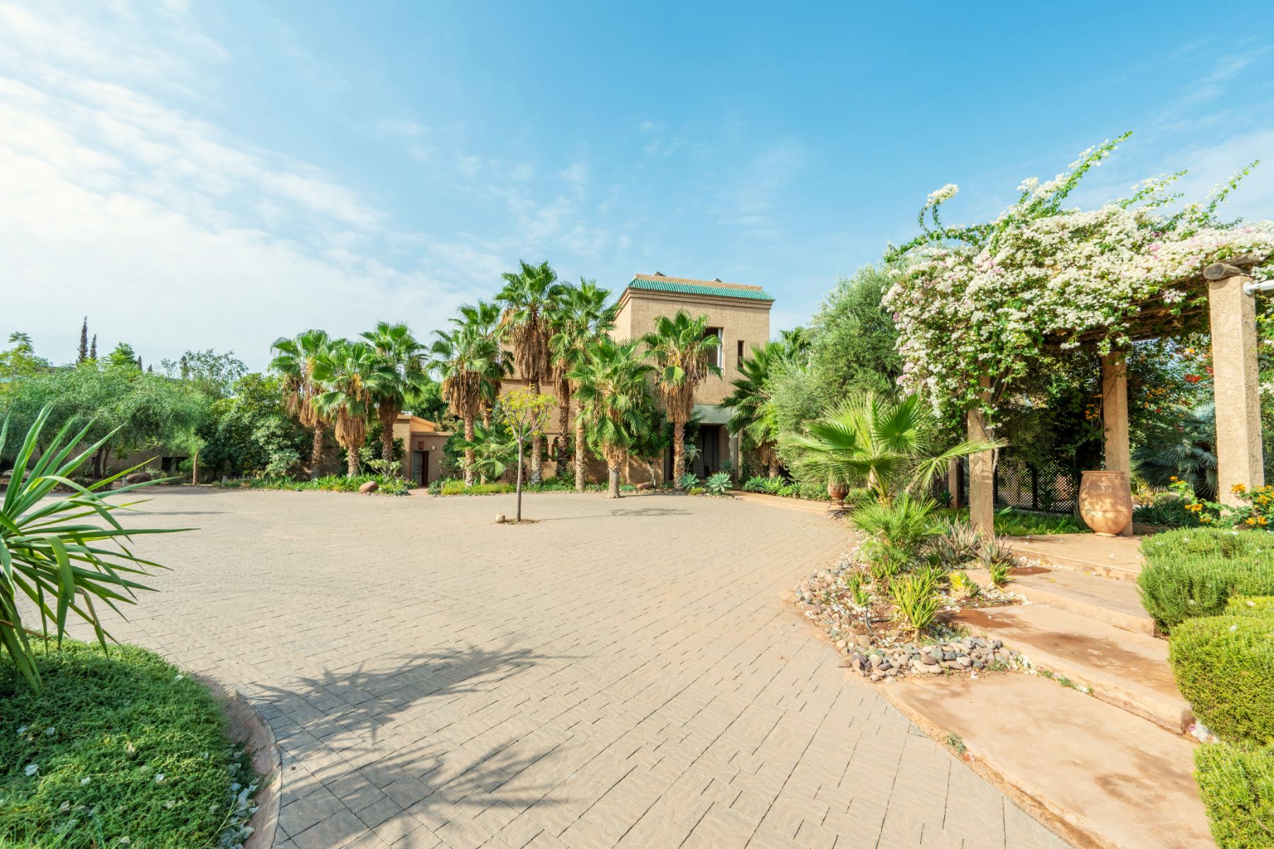 Driveway at Cobalt Blue in Morocco 
