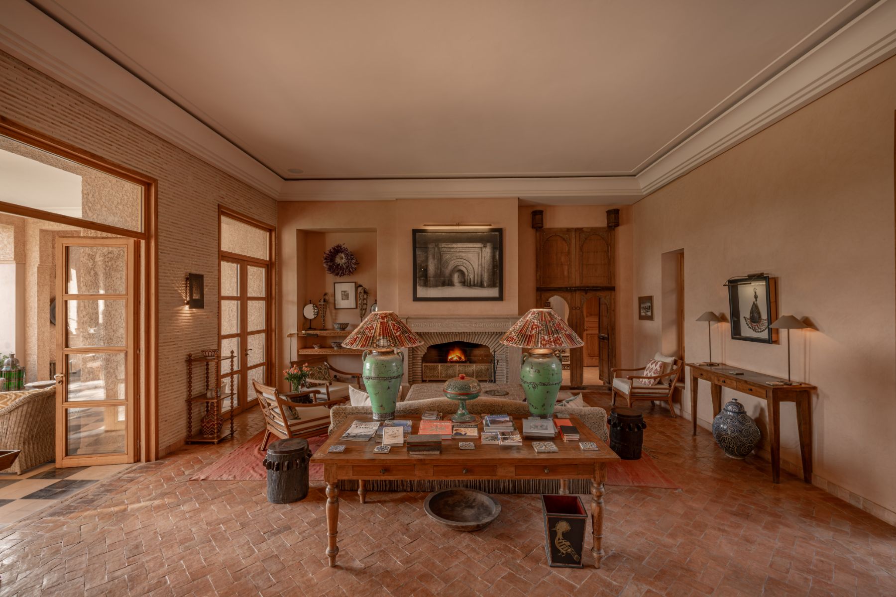 Foyer at Cobalt Blue in Morocco 