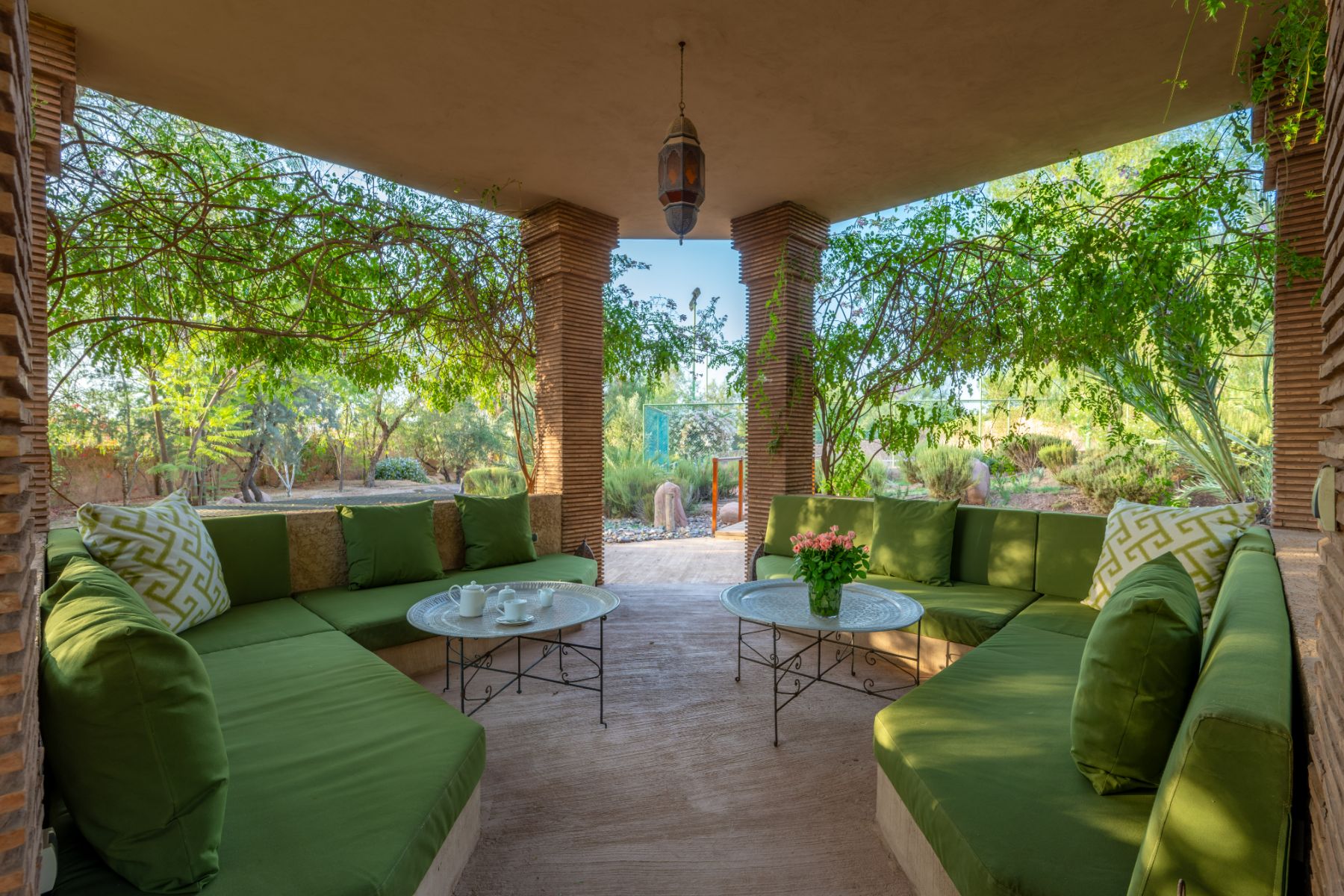 Outdoor Living at Cobalt Blue in Morocco 
