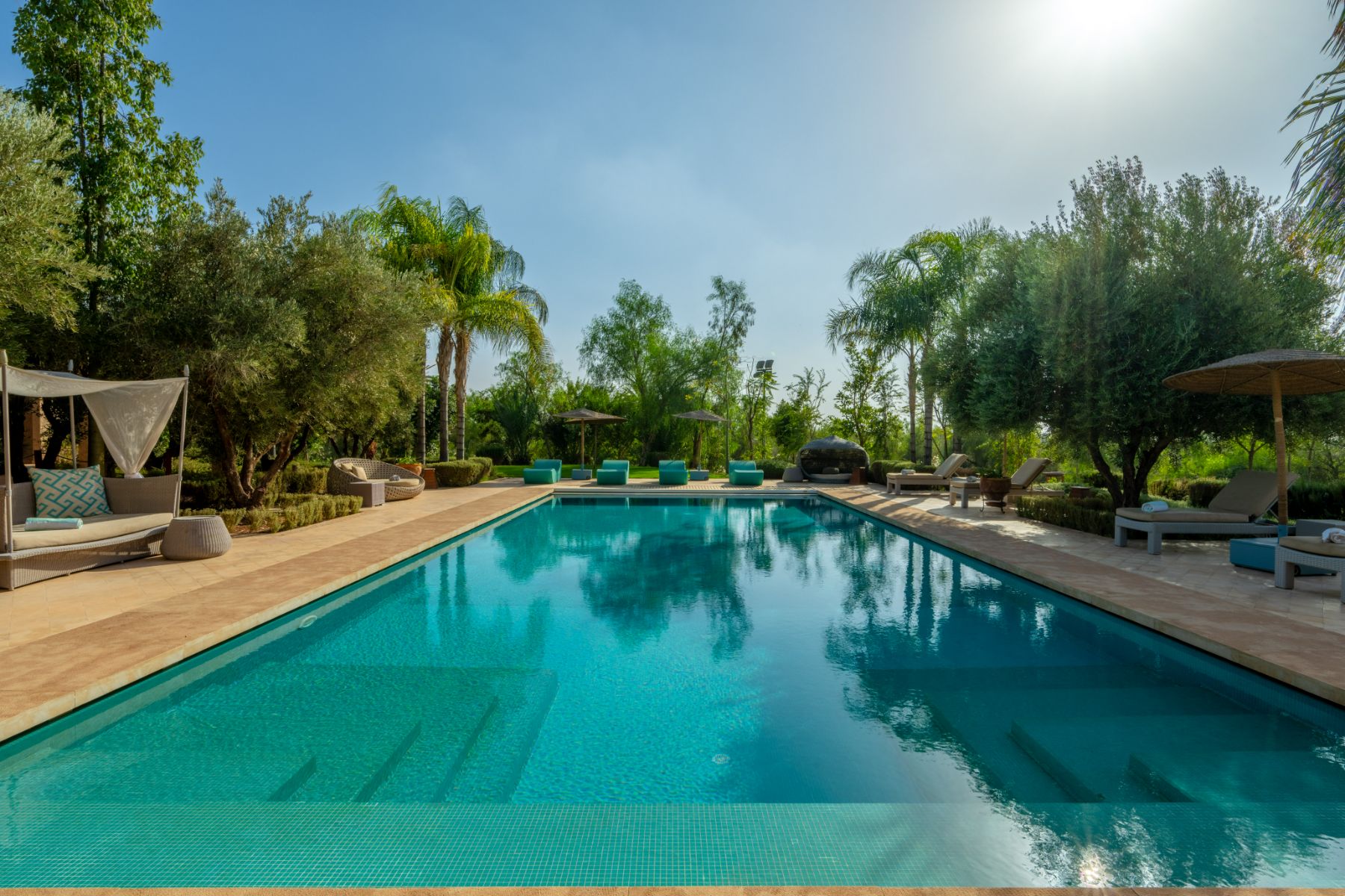 Swimming Pool at Cobalt Blue in Morocco 