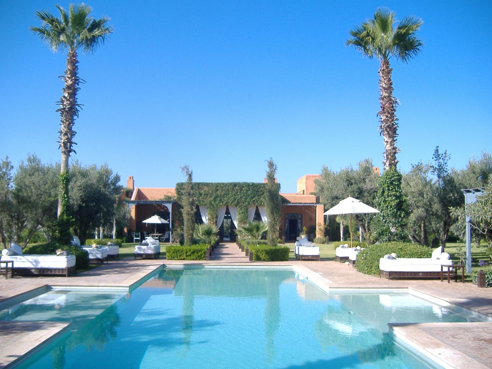 The pool at Dar Arbala in Morocco