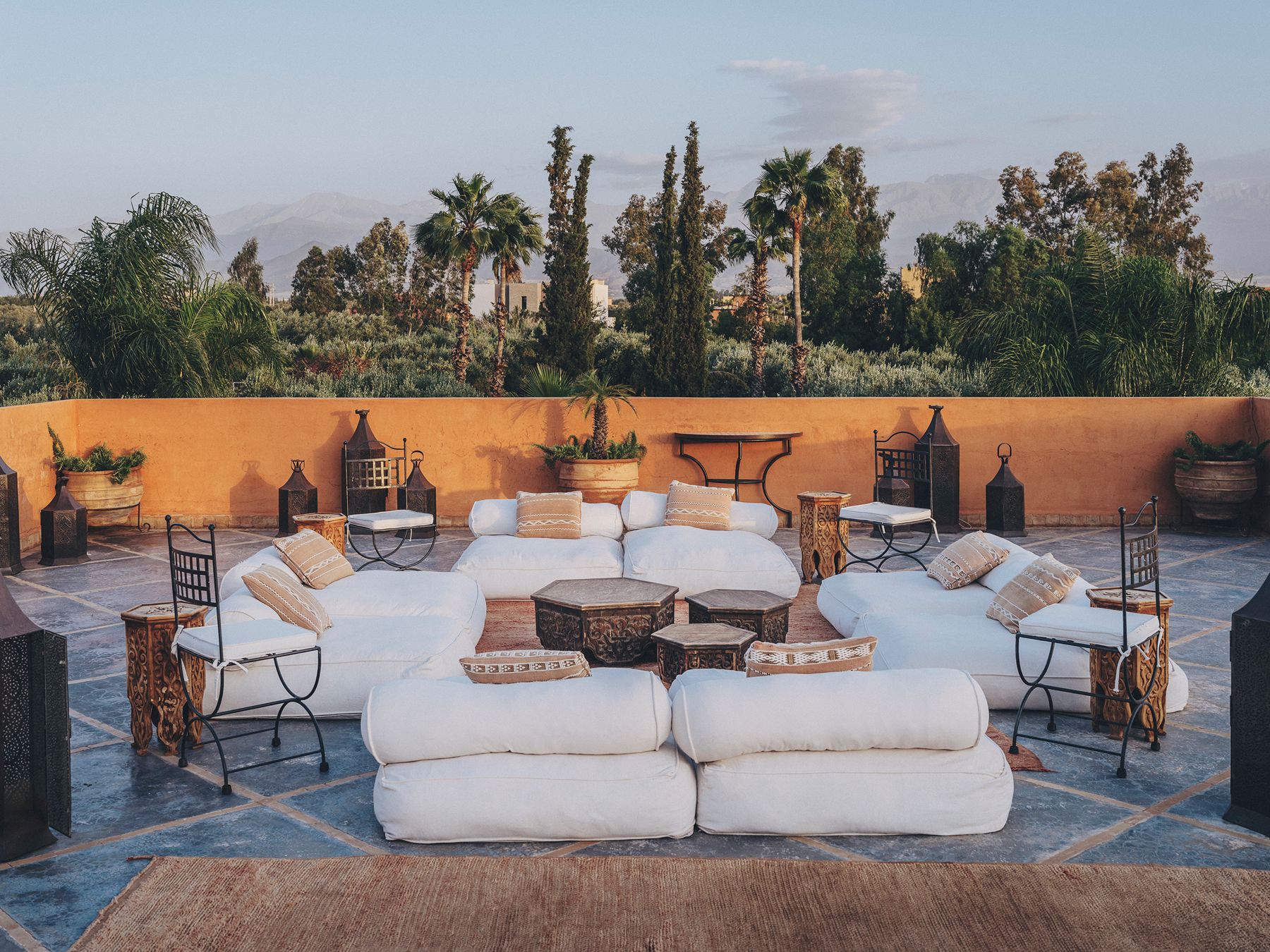 Outdoor lounge at Dar Arbala