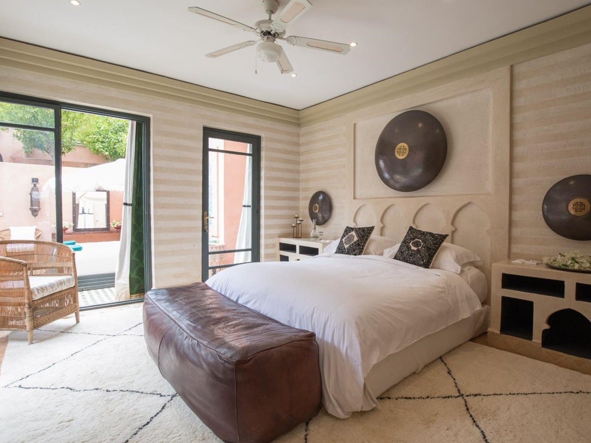 Alkhozama double bedroom at Villa Ezzahra in Morocco