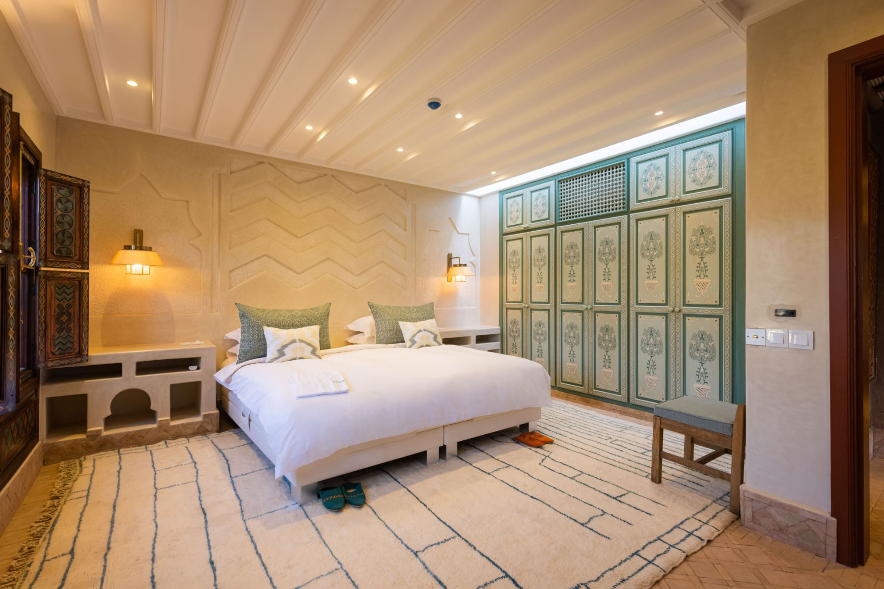 Azeer double bedroom at Villa Ezzahra in Morocco