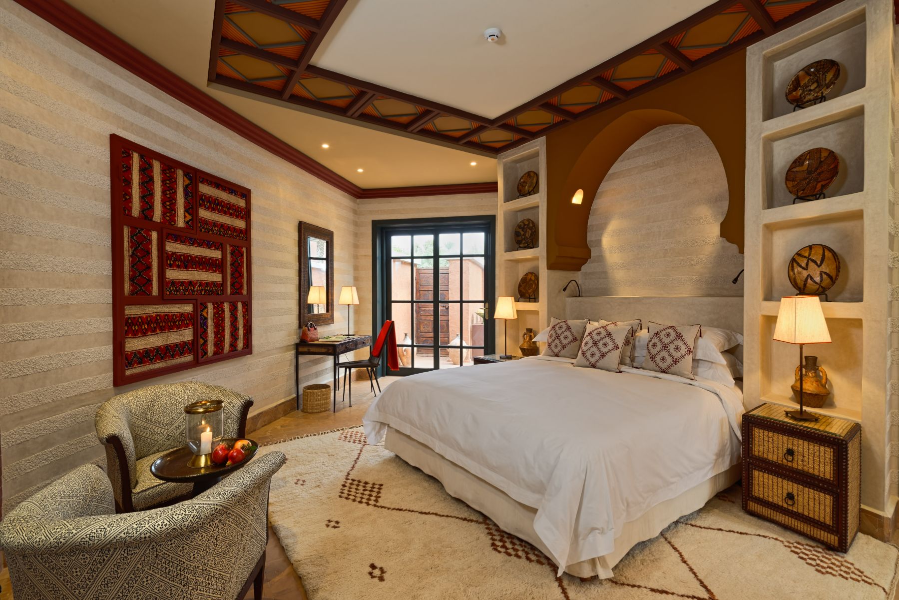 Azzaytouna double bedroom at Villa Ezzahra in Morocco