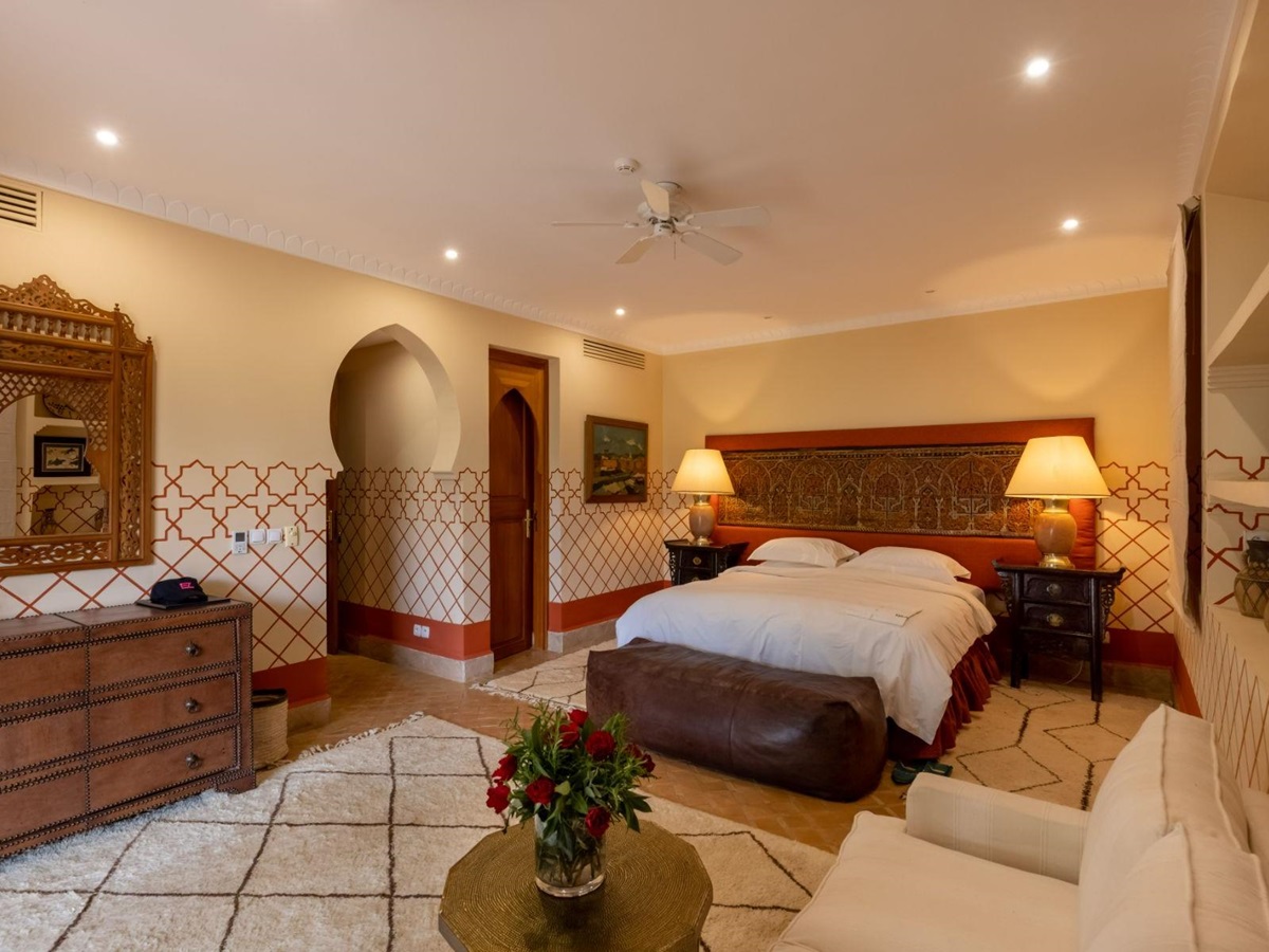 Pavilion double bedroom at Villa Ezzahra in Morocco
