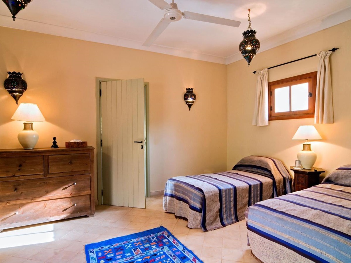 A twin bedroom at Villa Alexandra
