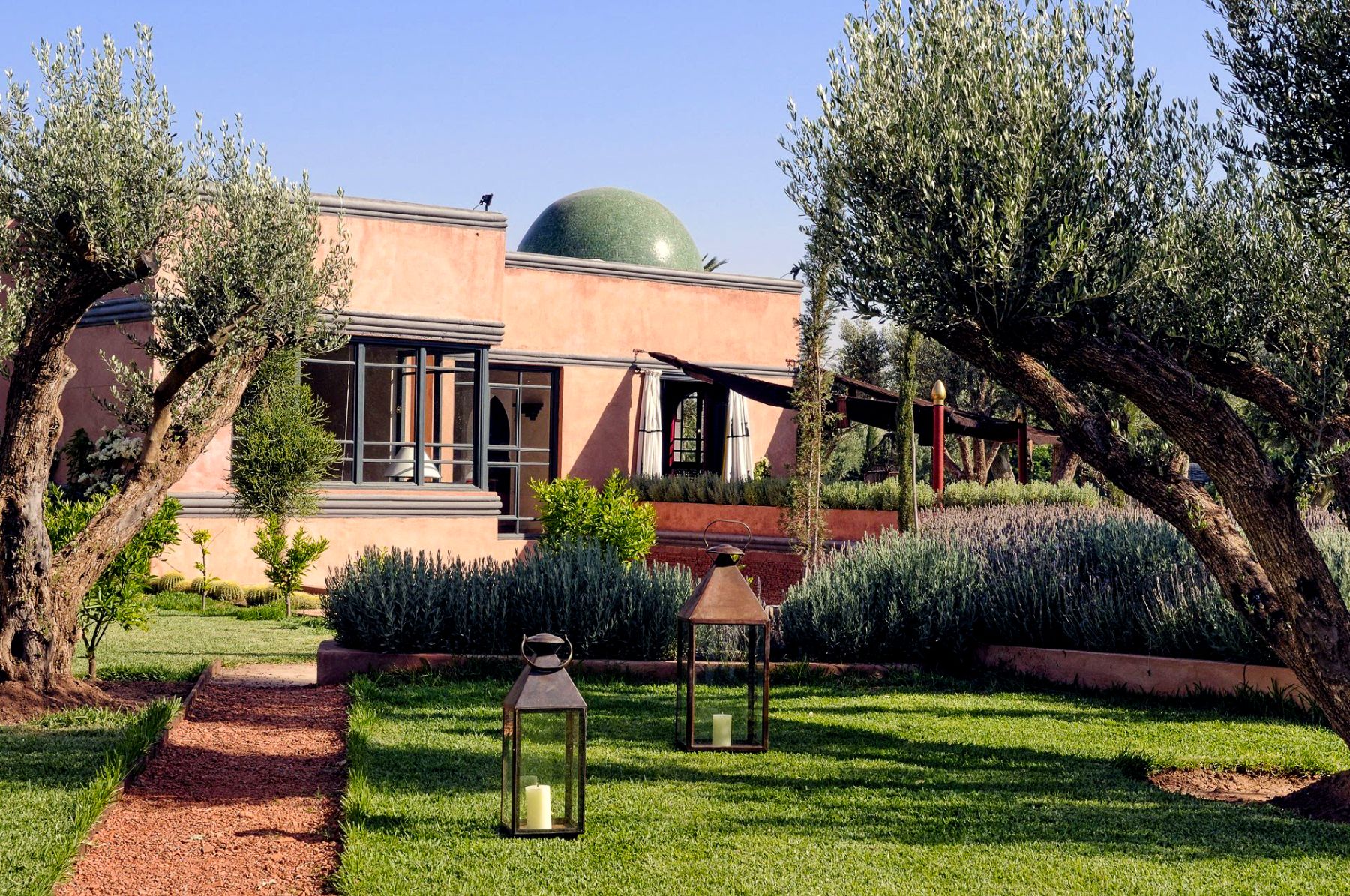 Exterior view of Villa Alkhozama in Morocco