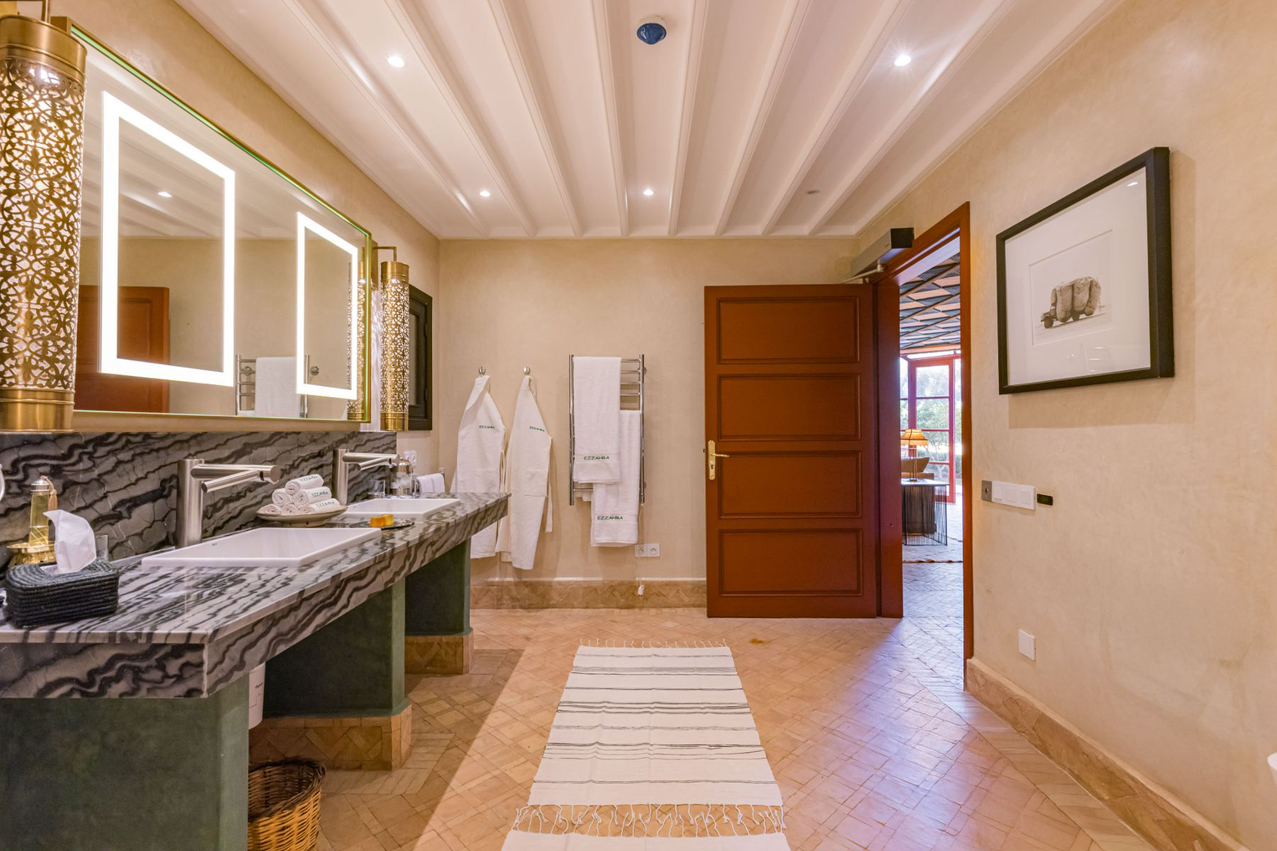 Bathroom at Villa Azeer in Morocco