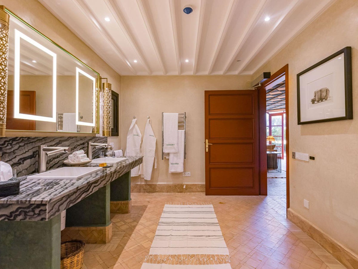 Bathroom at Villa Azeer in Morocco