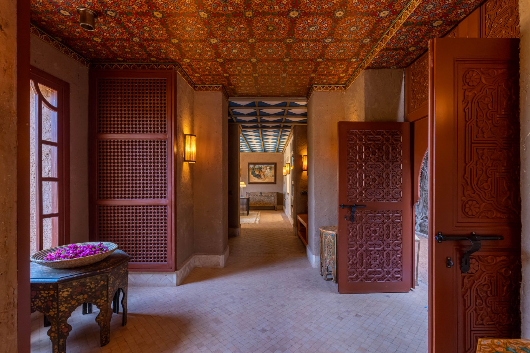 Hallway at Villa Azeer in Morocco