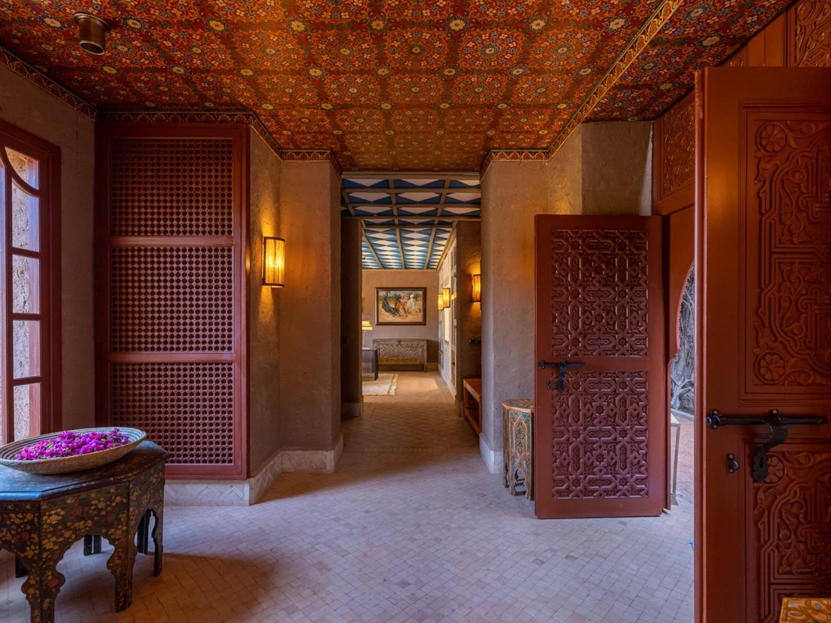 Hallway at Villa Azeer in Morocco
