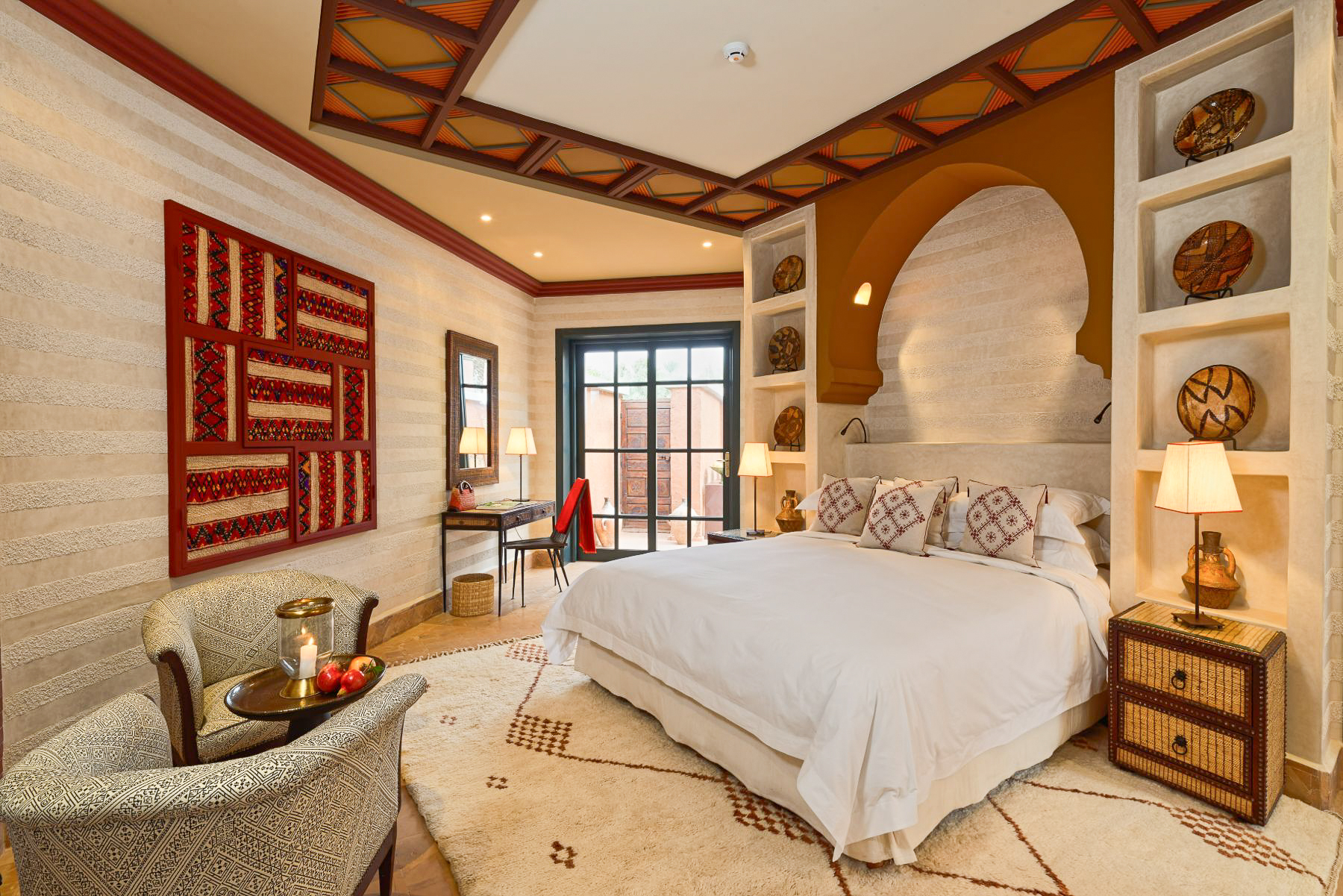Large bedroom at Villa Azzaytouna in Morocco