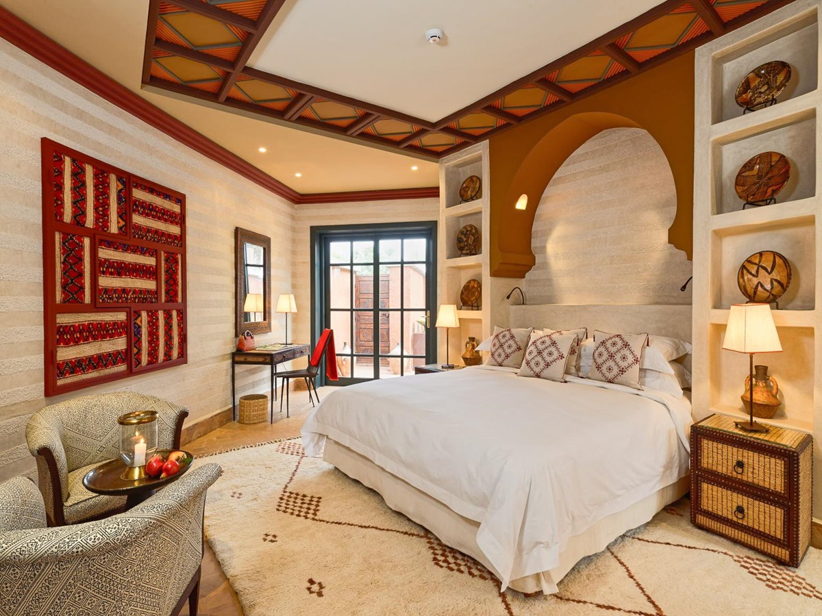 Large bedroom at Villa Azzaytouna in Morocco