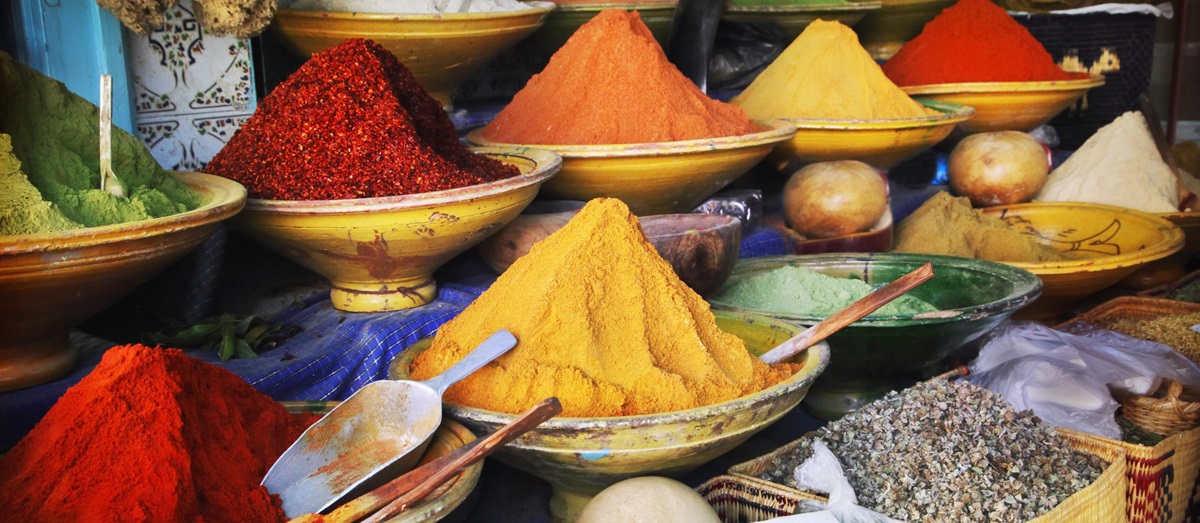 Spice markets of Morocco