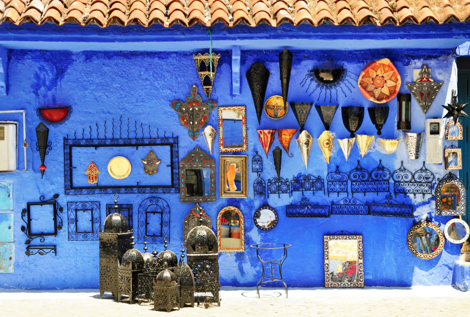 Moroccan street wares for sale