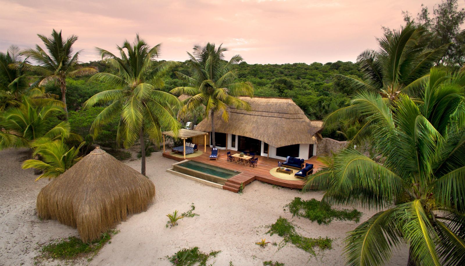 Exterior of &Beyond Benguerra Island in Mozambique