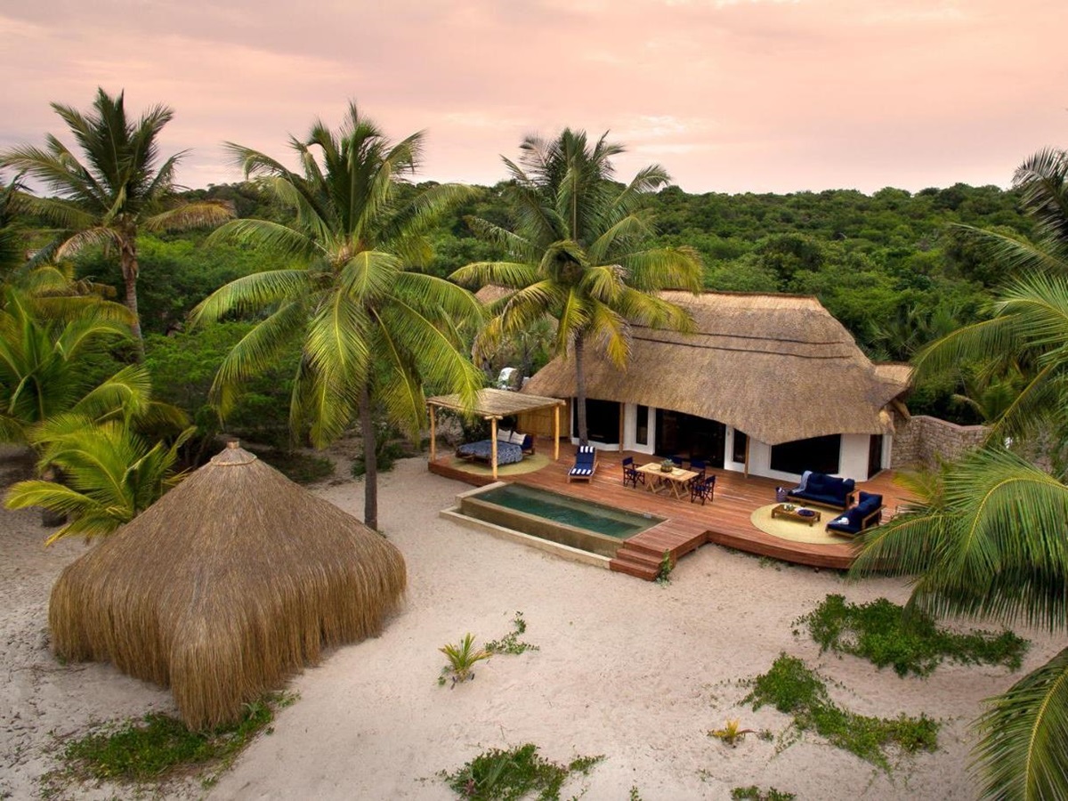 Exterior of &Beyond Benguerra Island in Mozambique