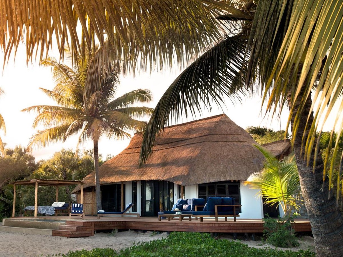 Exterior guest suite at &Beyond Benguerra Island in Mozambique
