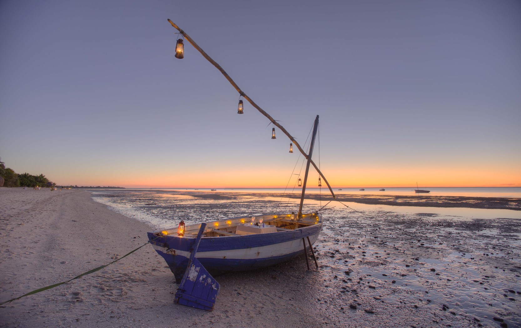 Private dow at Azura Benguerra, Mozambique