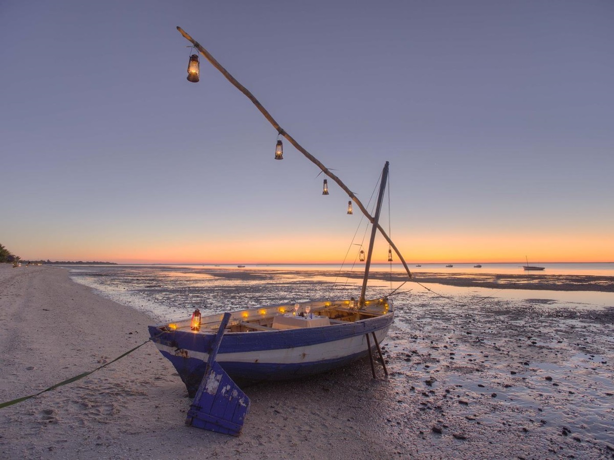Private dow at Azura Benguerra, Mozambique