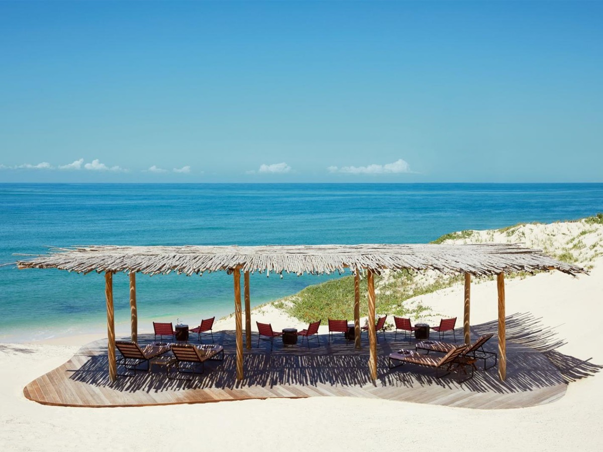 Ocean Mussassa cafe at Kisawa Sanctuary on the southern tip of Benguerra Island in Mozambique