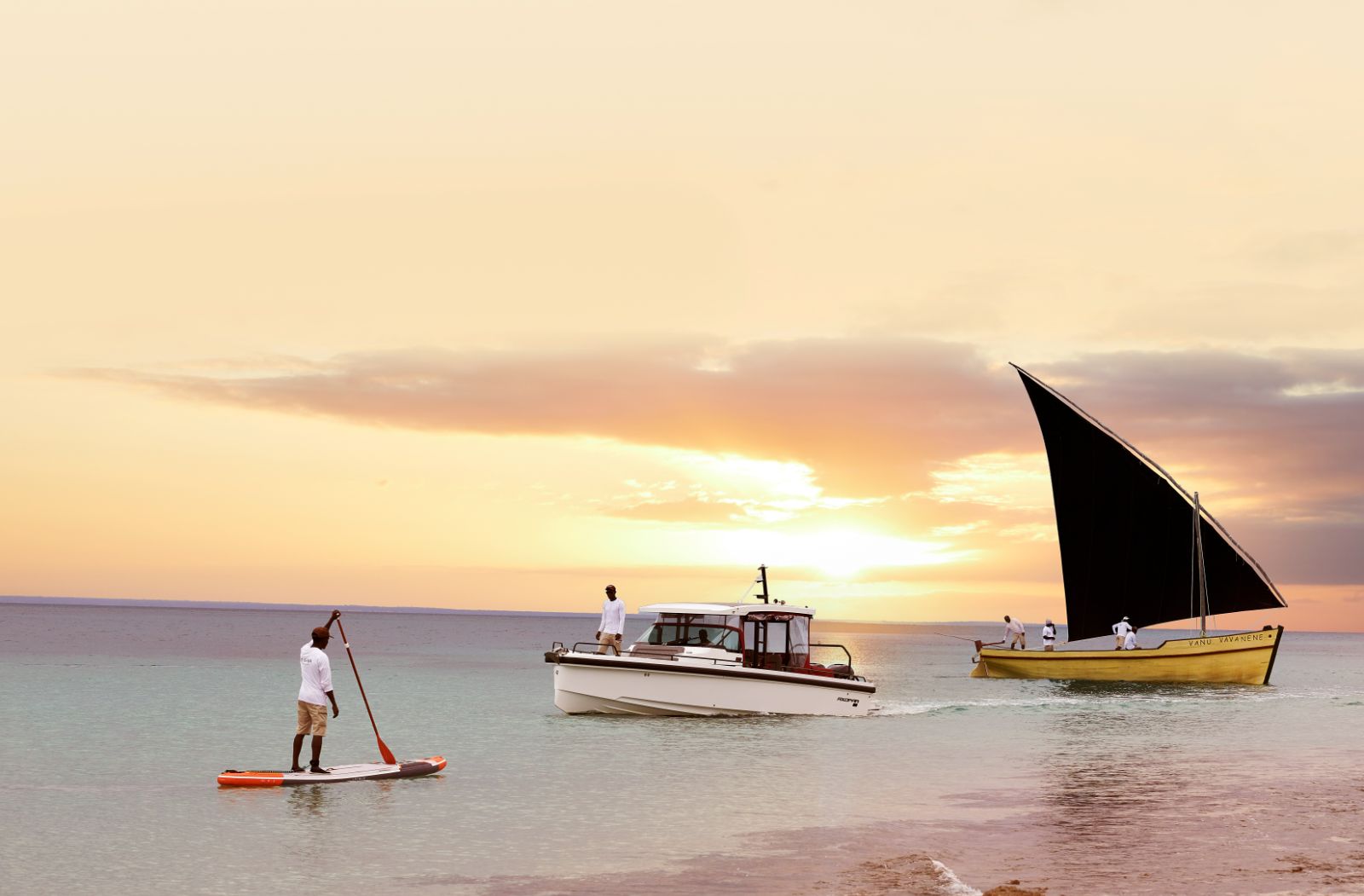 Water sports at Kisawa Sanctuary on the southern tip of Benguerra Island in Mozambique