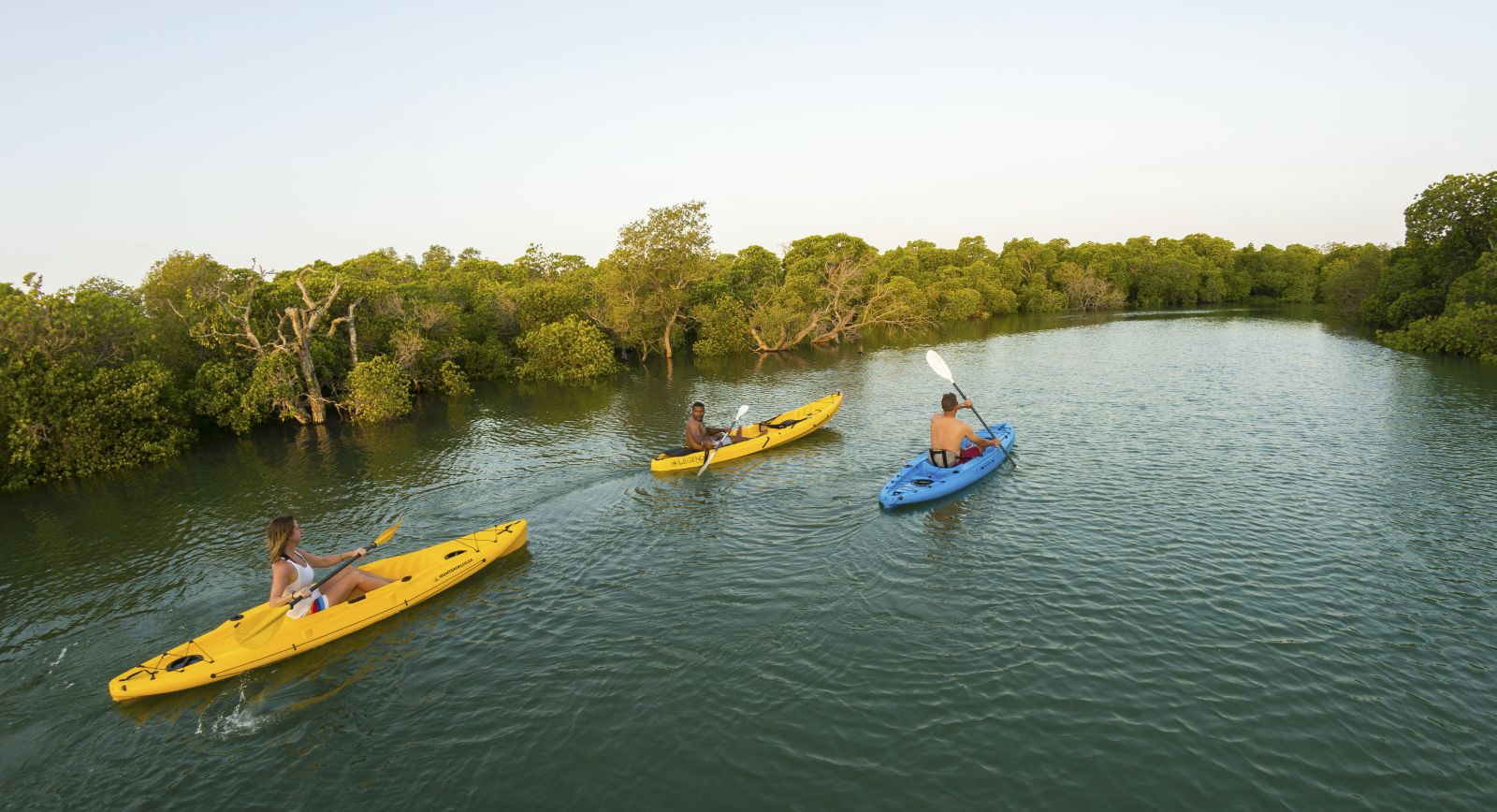 Paddling near Machangulo Beach Lodge