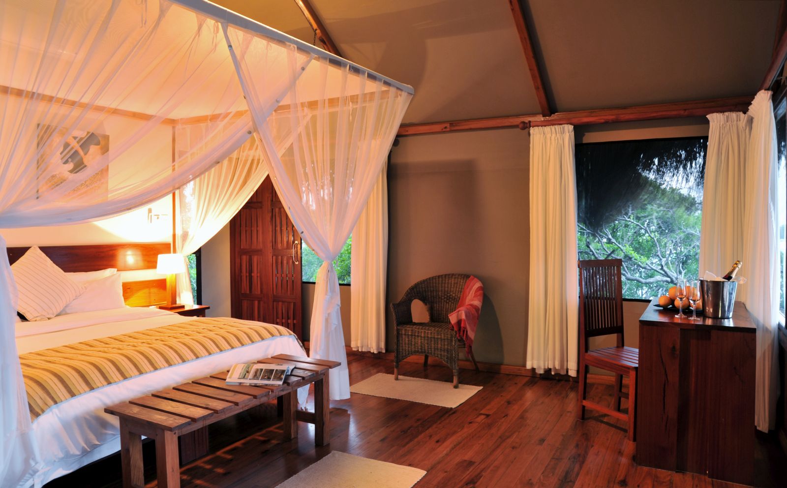 The interiors at Machangulo Beach Lodge