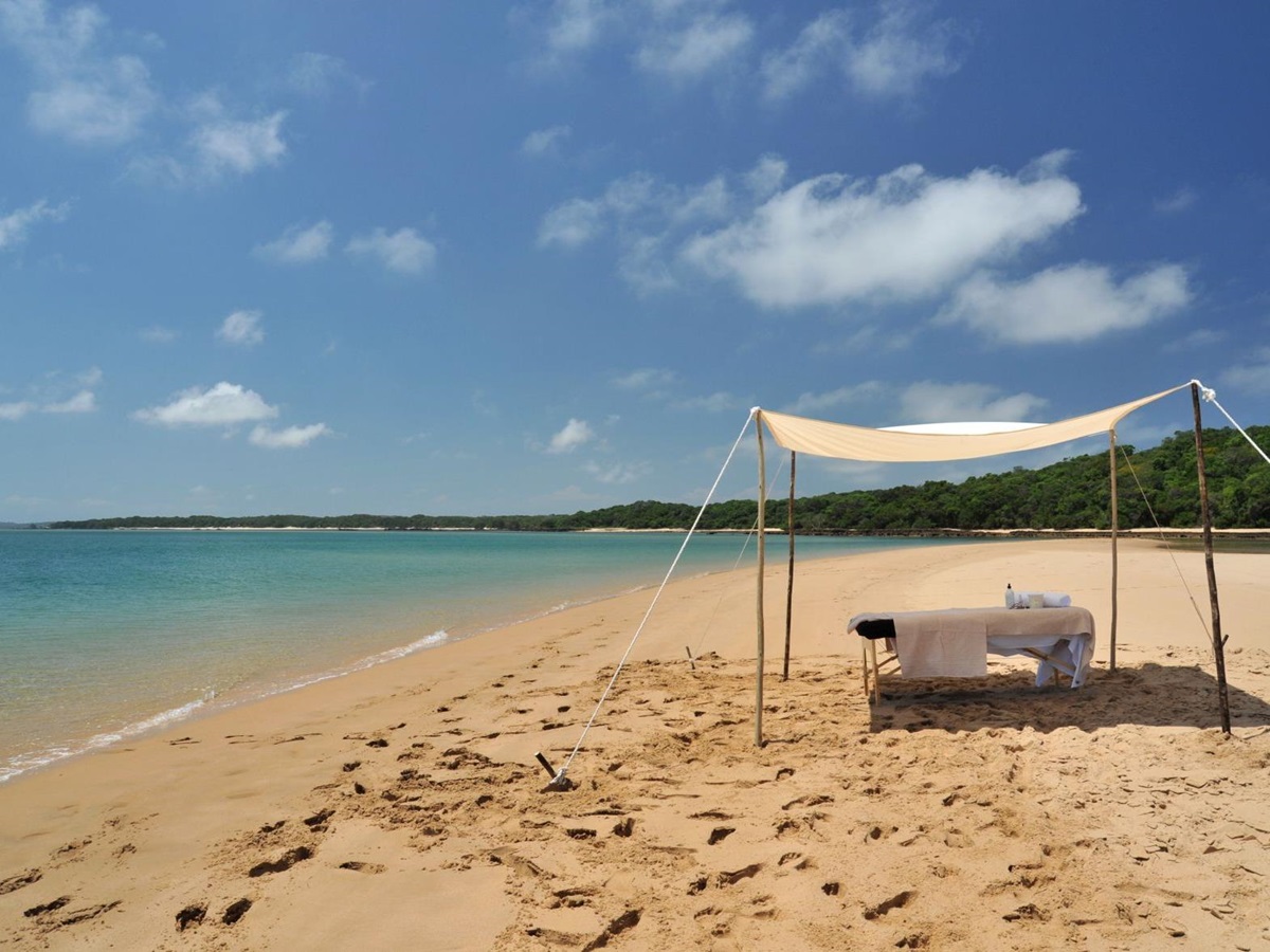 The beach at Machangulo Beach Lodge