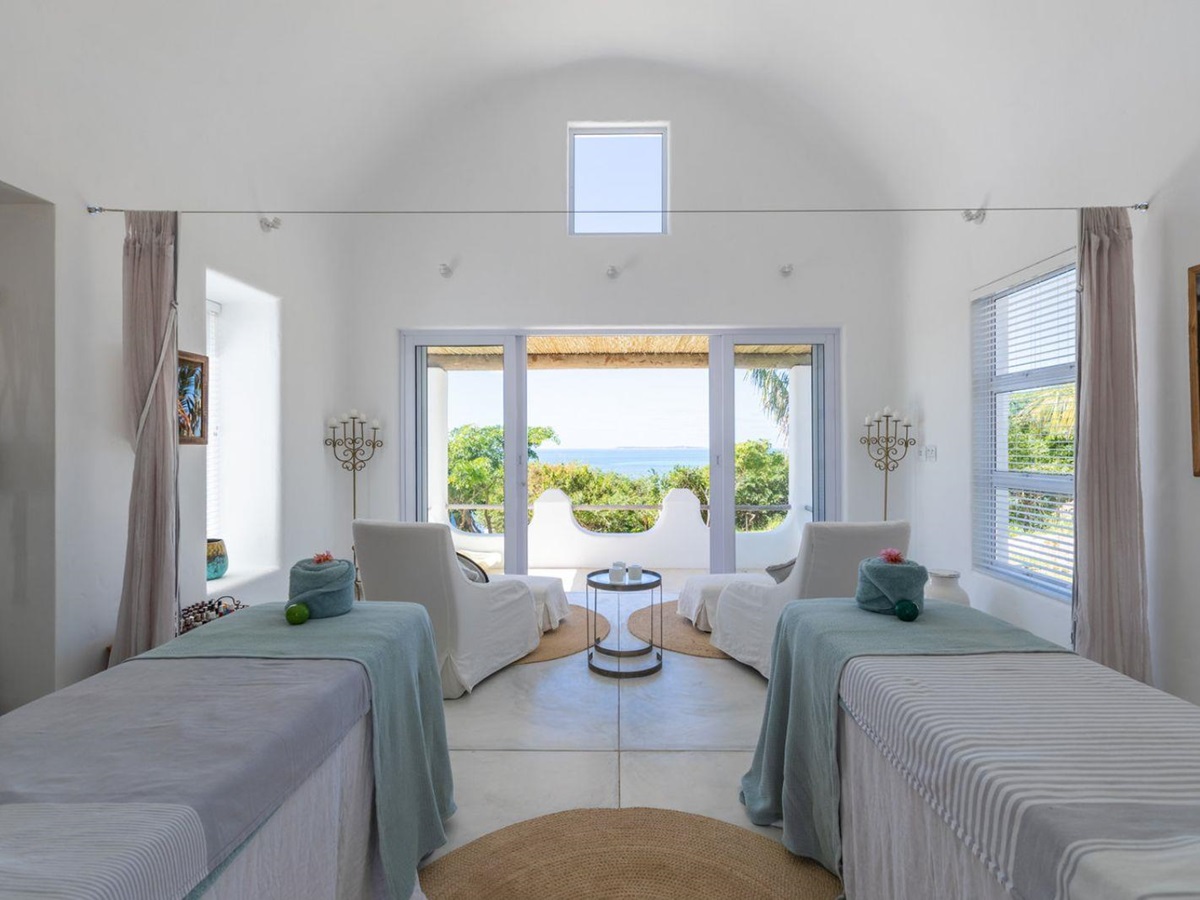 SPa beds at Santorin resort on Mozambique's south coast