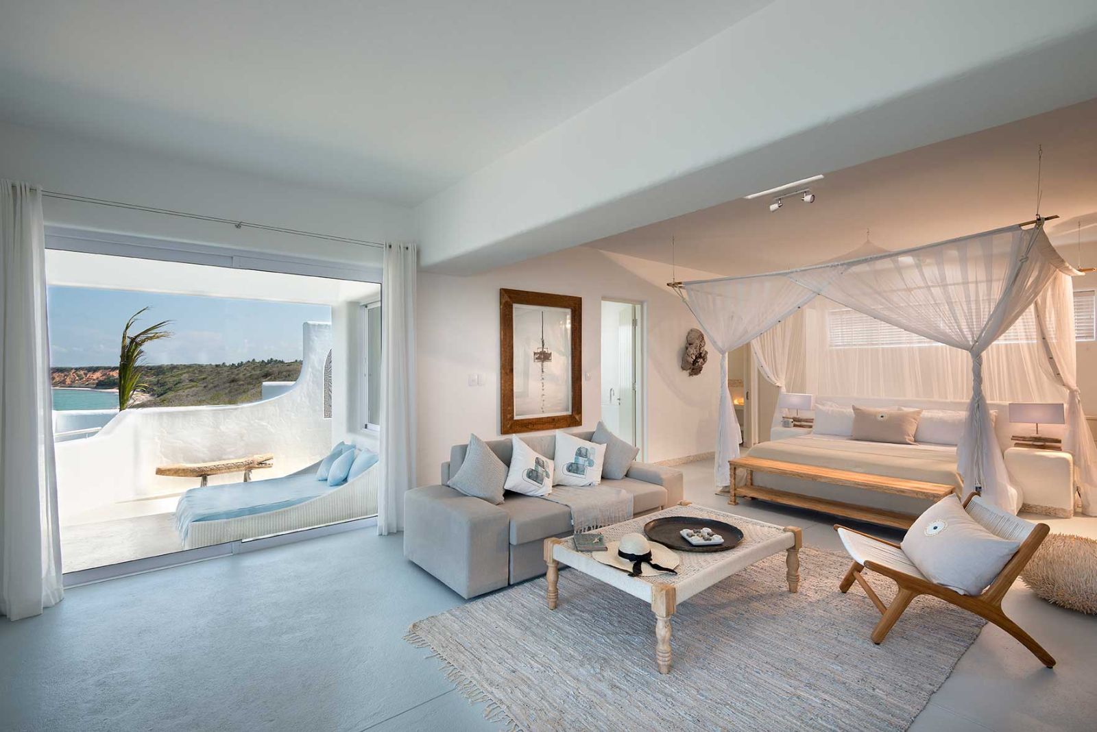 SUite one lounge area at Santorin resort on Mozambique's south coast