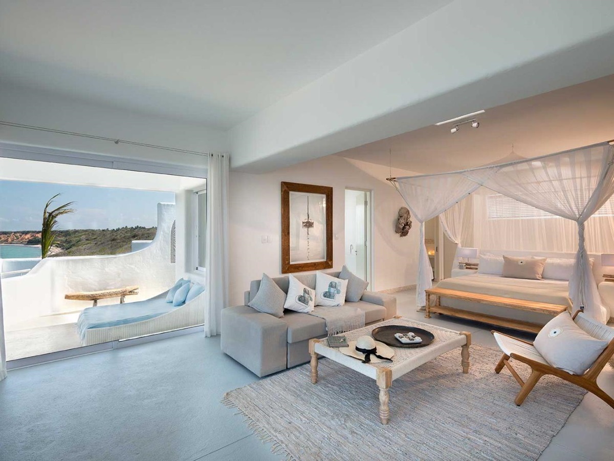 SUite one lounge area at Santorin resort on Mozambique's south coast