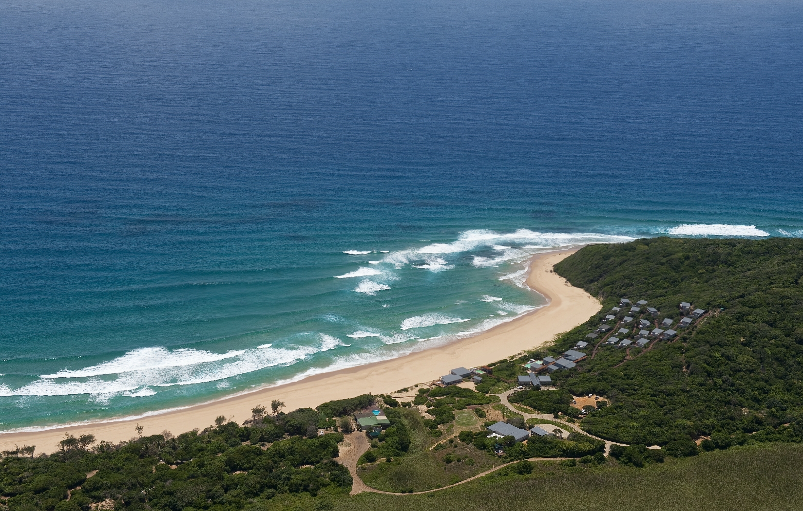 Aerial of White Pearl, Mozambique