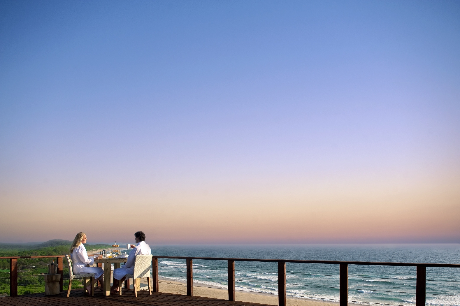 A candle lit dinner at White Pearl, Mozambique